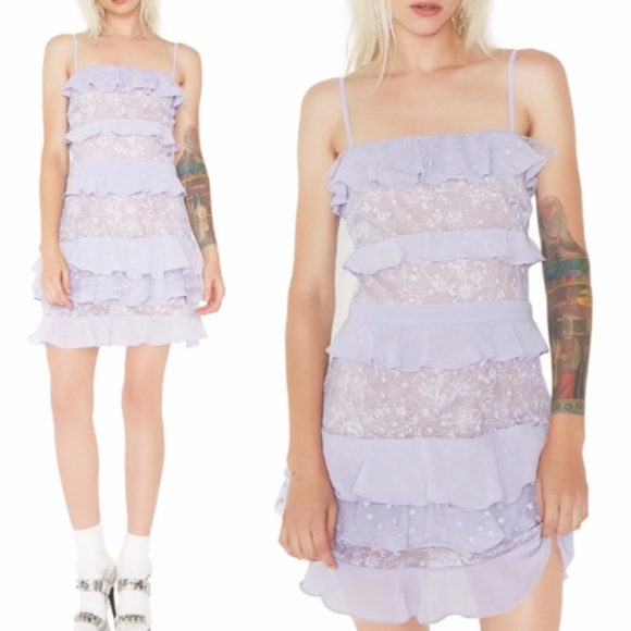 for love and lemons purple lace dress
